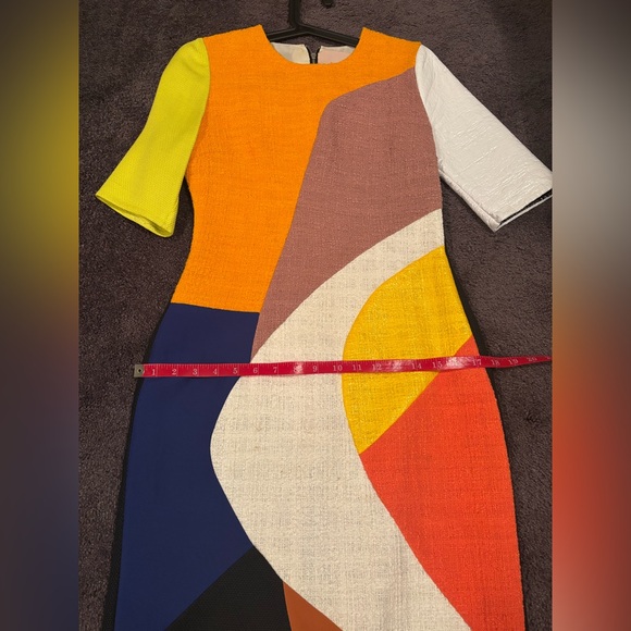Roksanda Ilincic Size 10 Color Block Sheath Dress - Multi Color - Picture 14 of 14